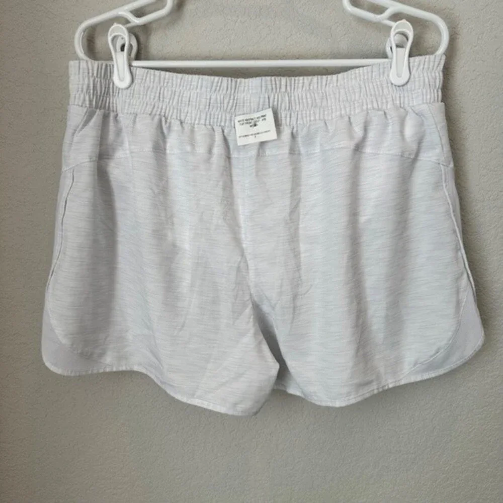NWT Asics White & Blue High Rise Running Shorts - Size Large